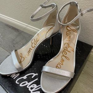 Sam Edelman silver heels